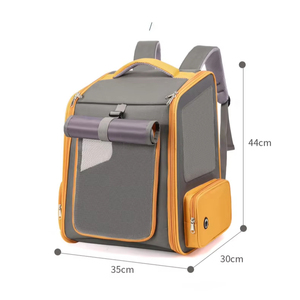 กระเป๋าเป้สะพายหลังสำหรับสัตว์เลี้ยง สุนัข แมว ระบายอากาศได้ดี เหมาะสำหรับเดินทาง ท่องเที่ยวกลางแจ้ง พร้อมหน้าต่างตาข่าย - Product Image 5