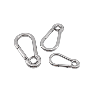 Mousqueton à ressort HengLong en acier inoxydable 304, finition naturelle, capacité de charge 200 kg - Product Image 1