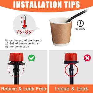 Kit de riego por goteo para jardín, 30 metros, 1/2 pulgada, PVC, sistema de riego automático para plantas de exterior, fácil instalación - Product Image 3