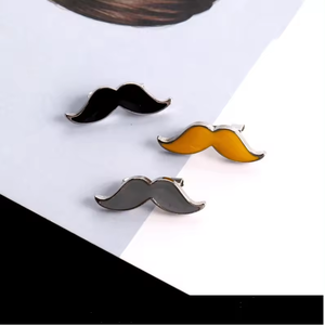 Broches de Solapa con Bigote Negro para Hombre, Divertidos, para Sombrero y Barba, Accesorios para Caballero, Broche Nupcial - Product Image 5