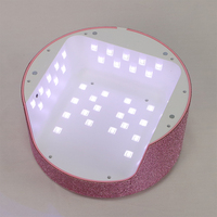 Forme de coeur LED écran uv lampe à ongles électrique ongles diamant uv lampe à ongles pour manucure rechargeable