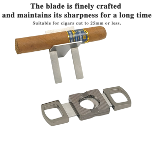 ชุดอุปกรณ์ตัดซิการ์วินเทจ มีดตัดซิการ์ อุปกรณ์เสริมสำหรับการสูบบุหรี่ ที่ตัดซิการ์สุดหรู ชุดที่ตัดซิการ์ - Product Image 2
