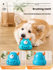 Halloween עמיד בידור השעמום הקלה ידידותית לסביבה פלסטיק טדי בישון שיאי קול לעיסה שיניים ניקוי צעצוע - Product Image 2