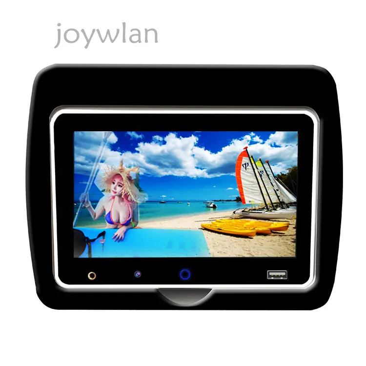 L'utilisateur de véhicule le plus populaire 7 pouces Bus Vod Android multifonctionnel IPS écran LCD autoradio Bluetooth appui-tête 3 ans de soutien