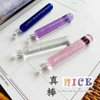 Stylo en verre fait à la main Crystal Signature Calligraphie Dip Ink Pen Short Fat Borosilicate Present Pen pour écrire des Signatures de dessin