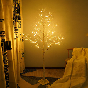 <b>LED</b> Birch <b>Tree</b> Lights Warm White Indoor Decor Christmas Party Home Decoration 1.5M SJ-SD008 - Product Image 1