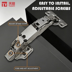 TIANYI Bisagra Hidráulica de Acero Laminado en Frío al por Mayor 125 °   Bisagras de Cierre Suave Ajustables para Muebles, para Puertas de Madera de Gabinetes - Product Image 6