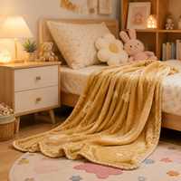 Sanhome Europäischer Stil 100% Polyester Gestrickte Cartoon Baby Kinderdecke Superweich Warm Für Alle Jahreszeiten Anpassbares Gewicht Farbe