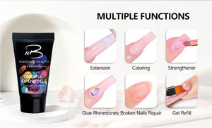<span class=keywords><strong>Kit</strong></span> Profesional de Extensión de Uñas, 15 ml, Gel UV Poly Completo, Set de Manicura con Lámpara LED, <span class=keywords><strong>Polygel</strong></span> Semipermanente para Extensión - Product Image 6