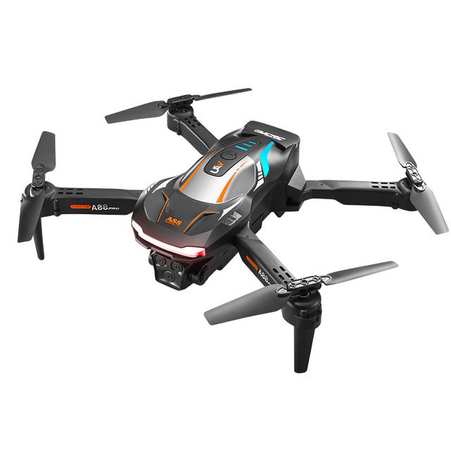 A88 4K HD New Drone for Aerial Photography Optical Flow Three Camera Aircraft Remote Control RC Airplanes Toy