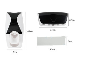 Wholesale Wall-mounted <strong>Toothpaste</strong> Holder Rack Automatic <strong>Toothpaste</strong> <strong>Squeezer</strong> and Holder Set - Product Image 6
