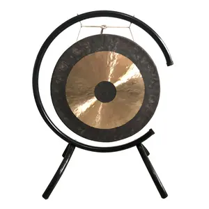 Desk top gong JSY-strumenti musicali A Percussione tradizionale Cinese gong con legno gong supporto