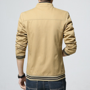 Nuova primavera autunno giacca Casual da <span class=keywords><strong>uomo</strong></span> giacche da <span class=keywords><strong>uomo</strong></span> alla <span class=keywords><strong>moda</strong></span> lavate in puro cotone giacche da <span class=keywords><strong>uomo</strong></span> Bomber giacca da <span class=keywords><strong>uomo</strong></span> sottile - Product Image 2