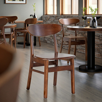 Chaise de princesse en bois massif de conception moderne nordique de vente chaude pour des meubles de restaurant et de café