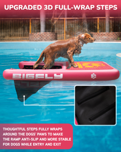 Chine Fabrication personnalisable chien rampe piscine gonflable chien rampe pour animaux de compagnie Sports nautiques gonflable bateau chien piscine rampe - Product Image 5