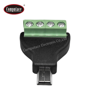 Venta al por mayor Mini USB macho a adaptador de terminal de conexión de bloqueo de tornillo de 4 pines Precio de fábrica 2A Aplicación de potencia nominal - Product Image 4