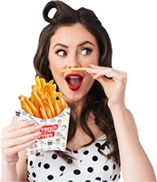 Plateaux alimentaires en papier kraft jetables personnalisés Aston Papier imprimé Cône de frites Boîte de poulet frit