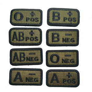 Oliver Roupas Verdes Sangue Positivo & Negativo Sangue Applique Pano Sangue a B O AB Tipo para Saco Chapéu Homem Tático Uniformes Camisa - Product Image 6