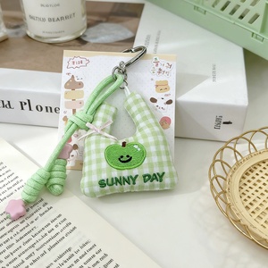 Llavero Ecológico de Peluche 3D Ligero con Cierre de Mosquetón, Adorno para Bolso de Mujer, Mini Bolsa de Compras Portátil de Tela Suave - Product Image 3