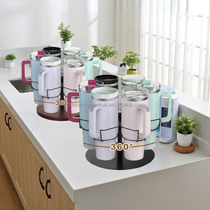 Organisateur de bureau rotatif à 360 degrés pour bouteilles d'eau, étagère de rangement, supports pour gobelets Stanley, pour la maison et le bureau - Product Image 6