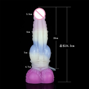 YOCY Enorme Dildo de Fantasía con Forma de Pene Animal y Función de Eyaculación para Mujeres y Hombres, Nudo de Lobo, Tapón Anal de 7CM, Estimulador Vaginal y de Próstata, Sex Shop - Product Image 6
