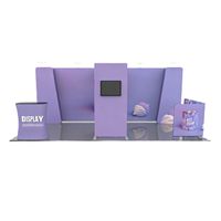 Stands d'exposition pour salons professionnels, supports de bannières incurvés, toiles de fond portables personnalisées en tissu tendu par sublimation pour événements