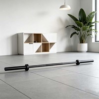 Barre en O à grande tête en acier Kanglejia K-AG 2,2 m pour usage commercial et domestique, idéale pour l'haltérophilie, les squats et les soulevés de terre pour les jambes, unisexe