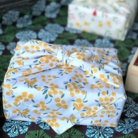 MM 70cm Tissu Furoshiki en Coton à Motifs Floraux Lapin pour Boîtes Bento, Cadeaux de Fête de Noël, Cadeaux de Fêtes, Style Japonais