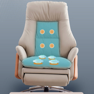 Multifunktionaler Elektrischer Bürostuhl aus Echtem Leder in Modernem Design mit Zero-Gravity- & 8-Punkt-Airbag-Massagefunktion - Product Image 2