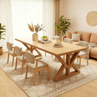 Table à manger rectangulaire nordique, Nouveau grand plateau 2025, Bureau multifonctionnel pour la salle à manger, le travail et la lecture, Utilisation en salon