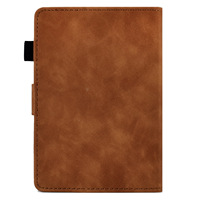 Étui de protection pour tablette en cuir PU gaufré personnalisé avec porte-cartes et support pour Kindle Paperwhite 12e génération 2024 7''