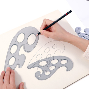 FOSKA Proveedor Mayorista <span class=keywords><strong>de</strong></span> Papelería, Juego <span class=keywords><strong>de</strong></span> 3 Reglas <span class=keywords><strong>de</strong></span> Plástico Transparente Gris para Dibujo <span class=keywords><strong>de</strong></span> Líneas Suaves, Curvas Francesas - Product Image 3