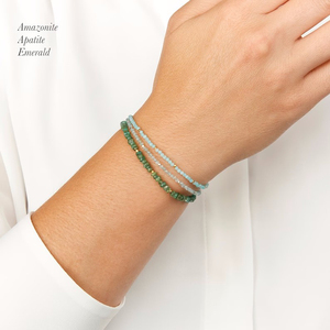 Bohemian 3mm Tiny <strong>Bead</strong> <strong>Bracelet</strong> Natural Stone Beaded <strong>Bracelet</strong> Faceted Crystal Amethyst <strong>Bracelet</strong> for Women - Product Image 5