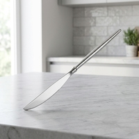 Ensemble de couverts de table en acier inoxydable, poli de qualité supérieure, à long manche, réutilisables, pour l'hôtellerie, les dîners, les fêtes et les repas à domicile
