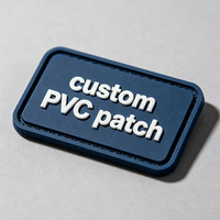 Écussons en PVC souple écologiques personnalisés à coudre sur les uniformes, imperméables, en relief 3D, étiquettes rondes en caoutchouc pour équipements
