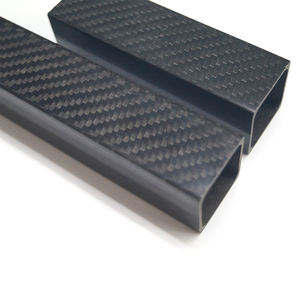 Tubo de fibra de carbono cuadrado de patrón único resistente, decoración de pared decorativa deportiva y pantalla de partición - Product Image 2