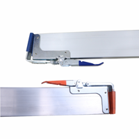Barre de verrouillage en aluminium pour cloison de séparation, barre de verrouillage de cargaison robuste pour fourgonnette, semi-remorque, conteneur