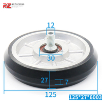 Roue de guidage d'ascenseur Thy**sen Kon* 100*27*6003 125*27*6003 Roue de contrepoids de cabine