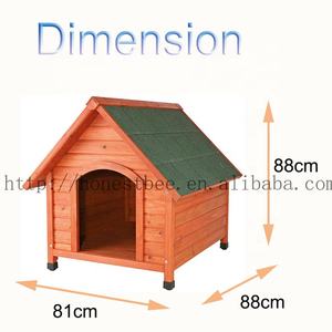 Abri en bois résistant aux intempéries pour animaux domestiques, meubles pour animaux domestiques, cabine en bois Durable, niche pour chiens, maison avec porte et pieds en plastique - Product Image 2