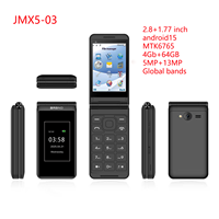 ODM Casher Couverture Vieux Clavier QWERTY Mobile Robuste Smartphone Intelligent Téléphones 4G Écran Tactile Déverrouillé Android Flip Phone