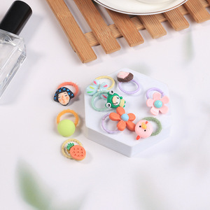 Elastici per Capelli per Bambine, Modelli Misti, Stile Fiore e Cartone Animato, Fascia Elastica per Capelli - Product Image 2