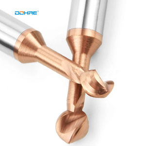 Dohre pabrikan Oem kustom bola karbida Tungsten bentuk T lolipop lengkungan Endmill pemotong penggilingan - Product Image 5