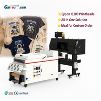 Imprimante DTF Garros avec deux têtes d'impression I3200, solution tout-en-un avec machine à secouer la poudre, impression de t-shirts résistants au lavage