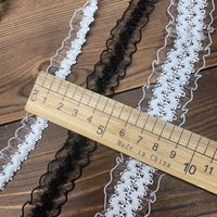 Ruban élastique en nylon à bord ondulé effet écailles de poisson, idéal pour robes de mariée, vêtements, rideaux et projets DIY personnalisés - Vente en gros usine