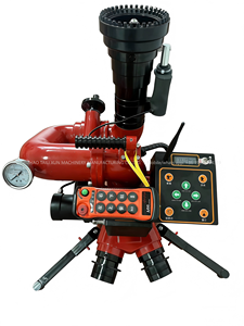 三模式控制灵活便携式消防水枪 60L/S 75m射程 360度旋转 400m遥控用于消防救援 - Product Image 4
