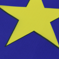 Drapeau de l'Union Européenne (UE) bleu avec 12 étoiles jaunes, 3x5 pieds, 100% polyester, en stock, prêt à être expédié