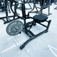 Machine à soulever les mollets assis à charge libre, équipement commercial pour l'entraînement des mollets et des soleus