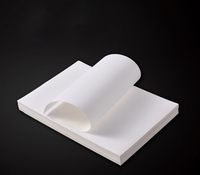 Vinilo Blanco Brillante Autoadhesivo, Papel Adhesivo Impermeable, Película de PET Duradera, Activación por Agua de una Sola Cara, Revestimiento de PET de 50 micras