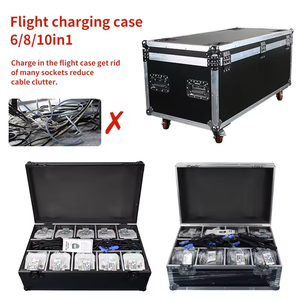 10pcs 6x18W không dây Battery Powered DMX WIFI LED uplight mệnh lên ánh sáng với phí trường hợp đối với Wedding party Bar - Product Image 4