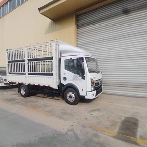 รถบรรทุกขนาดเล็ก Dongfeng 4x2เครื่องยนต์ดีเซลรถบรรทุกขนาดเล็กกล่องรั้วขนส่ง<span class=keywords><strong>5</strong></span>ตันหมูผักแกะ - Product Image 3